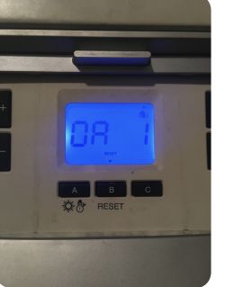 Błąd OA 1 na wyświetlaczu pieca IMMERGAS VICTRIX PRO 35-551 I - co oznacza?