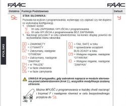 FAAC E045 - tylko otwiera brame, pomija faze zamykania