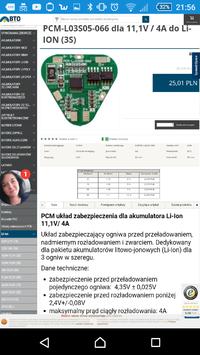 Układ chroniący akumulator li ion przed głębokim rozładowaniem.