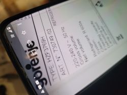 Etykieta techniczna lodówki Gorenje z numerem artykułu 73074902.