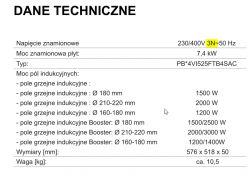 Indukcja PIE6541NSU AMICA - Podłączenie na 2/3fazy Indukcja PIE6541NSU AMICA - Podłączenie na 2/3fazy