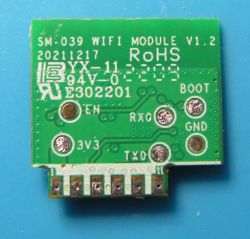 SM-039 WiFi Module SM-039 WiFi module with PCB markings.