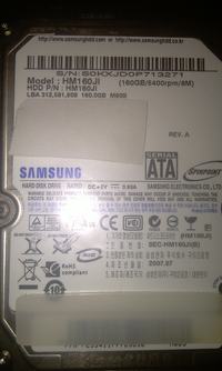 Jak odzyskać dane z stukającego dysku Samsung HM160JI w ToughDrive Pro?