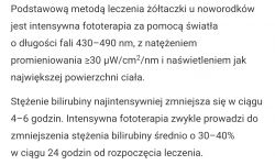 Excerpt from an article discussing the treatment of jaundice in newborns.