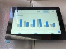 Waveshare ESP32-S3-Touch-LCD-5 with LVGL demo and bar chart Waveshare ESP32-S3-Touch-LCD-5 display showing LVGL demo with a bar chart on the screen.