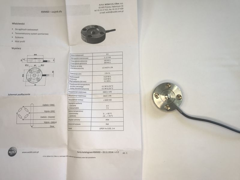 Praktyczna prezentacja WDT11 - wzmacniacz dla czujników siły - wyjście analogowe i Modbus RS485