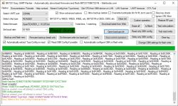 BK7231 Easy UART Flasher window with Read done message