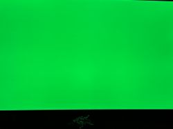 Zielone tło na ekranie telewizora OLED65C11LB.