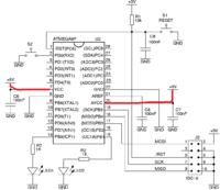 Atmega88PA - Czy to normalne, że multimetr pokazuje połączenie na liniach zasilania?