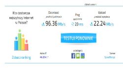 Internet domowy T-MOBILE LTE - słabe prędkości
