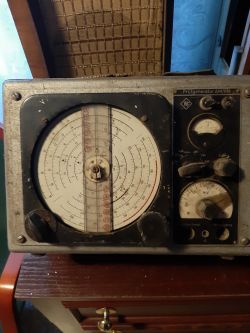 Prufgenerator AM/FM z 1950r. - przeliczniki dla skali przy ustawianiu na 465kHz