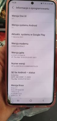 Samsung S20 - brak zasięgu po ręcznej aktualizacji Android 12, problem z kartą SIM