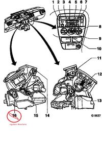 Opel Vectra B - wentylator działa tylko na najwyższym biegu, regulator obrotów?