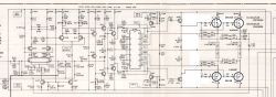Schemat elektroniczny wzmacniacza z tranzystorami MOSFET.