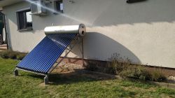 Kolektor słonczny ciśnieniowy - instalacja hybrydowa