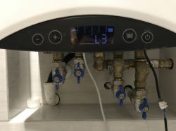 Termet Ecocondens Gold Plus 25kW - przegrzewanie kotła, komunikat L3