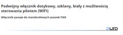 Double White Glass Touch Switch with WIFI Function Description of a double white glass touch switch with remote control function (WIFI).