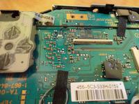 PSP Fat - Zielona dioda miga i konsola się wyłącza, brak elementów SMD