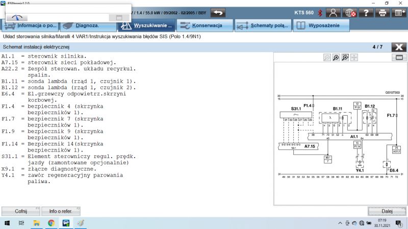 Opis pinów vw polo 9n 2003r. silnik BBY oraz fox 2006r. silnik BMD