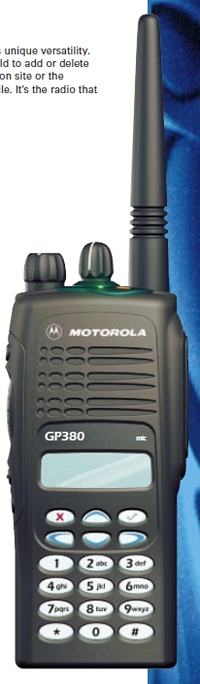Motorola GP380 VHF or UHF Porto Datasheet
