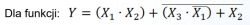 Funkcja logiczna z bramkami: Y (X₁·X₂) + (X₃·X₁̅) + X₂