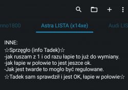 Astra G 1.4 16v 98r. Nie LPG. Brak mocy TYLKO na 3-5 biegu.