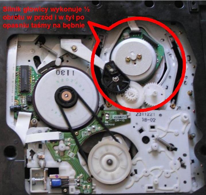 VCR Sharp VC-88K - niepełne odtwarzanie, taśma wraca do pozycji STOP