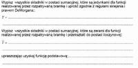 Jak wypisać składniki sumacyjne i iloczynowe dla bramek logicznych?