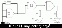 Schemat układu migającej diody LED z regulacją 5-20 Hz