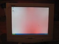 PHILIPS BRILLANCE 151AX - czerwone podświetlenie