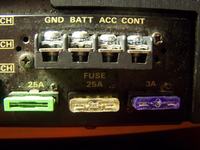 Podłączenie wzmacniacza PANASONIC Tri-Mode Power Amplifier M