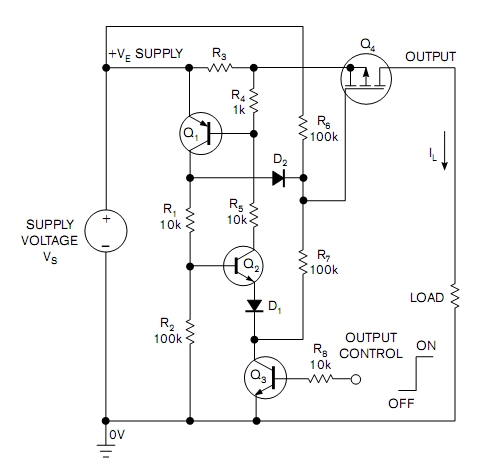 Elektroniczny włącznik z zabezpieczeniem nadprądowym