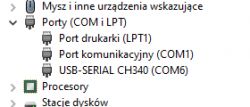 Arduino Mega 2560 nie wykrywane przez PC - świeci się LED, COM6 zamiast COM5