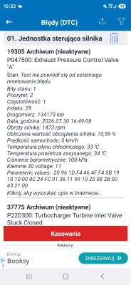 VW Tiguan 1.5 TSI 2020 chip 165 KM - tryb awaryjny, czy turbo uszkodzone?