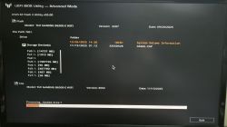 Ekran BIOS UEFI aktualizujący firmware płyty głównej ASUS TUF GAMING B650E-E WIFI