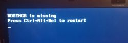 Błąd BOOTMGR is missing na dysku SSD 120GB - Nieudane wybieranie dysku w DISKPART
