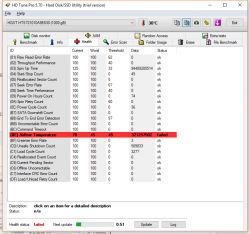 hdd w nowym laptopie - airflow temperature failure, hdtune sugeruje wymiane