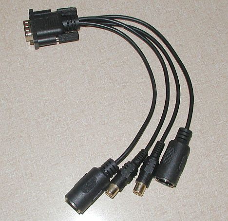Kabel: D-Sub9 <=> MIDI/SPDIF