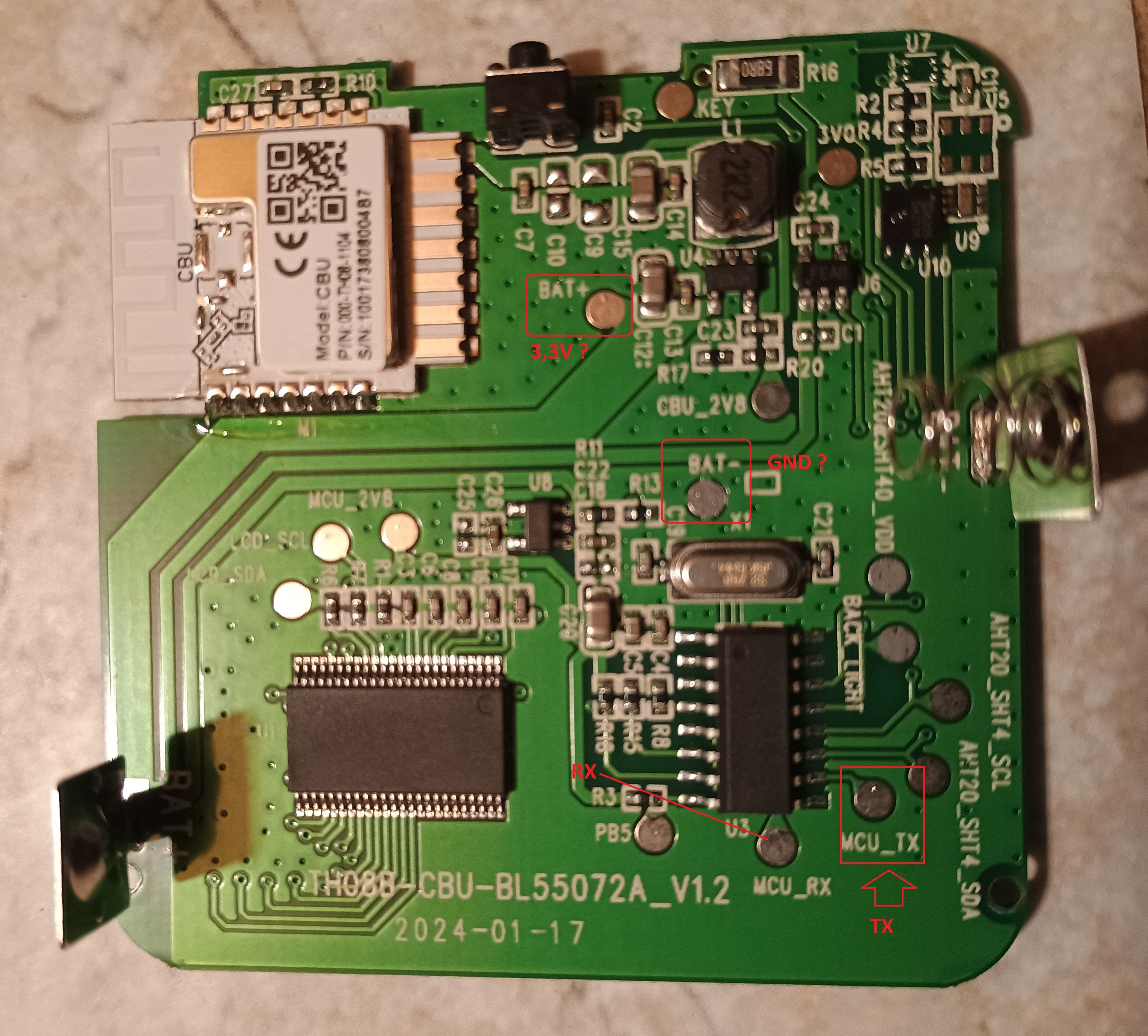 [BK7231N ] Teardown of TH08 LCD Calendar/clock/temperature/humidity ...