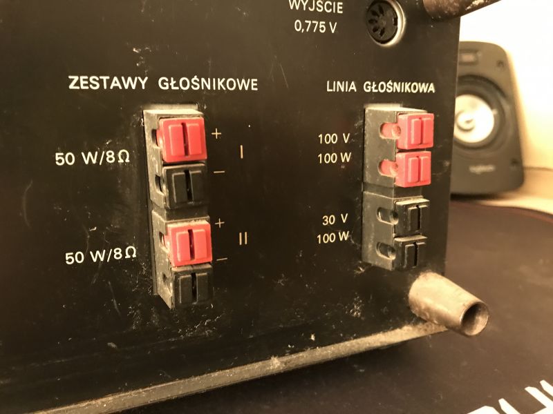 [Elektronika - WM5100] wzmacniacz audio, pytanie dotyczące złączy.