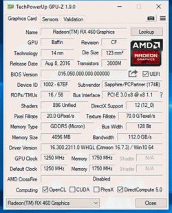 Radeon RX 460 Graphics - Szachownica na ekranie podczas dłuższego korzystania z 