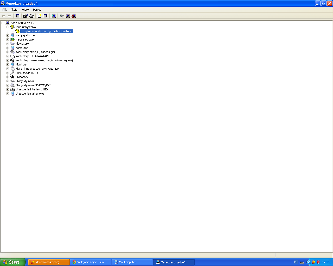 Sterowniki VIA VT8237A/8251 High Definition Audio Controller.
