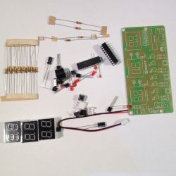 Elektroniczny zegar na wyświetlaczach LED z sekundnikiem i alarmem Elektroniczny zegar na wyświetlaczach LED z sekundnikiem i alarmem
