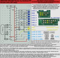 Schemat programatora NAND dla Xbox 360 Slim Trinity - podłączenie LPT