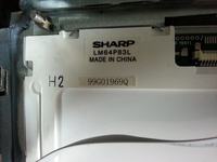 Sharp LM64P83L - Sharp LM64P83L padnięte podświetlenie