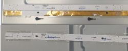 Kolaż dwóch zdjęć fragmentów podzespołów elektronicznych z nadrukowanymi oznaczeniami.