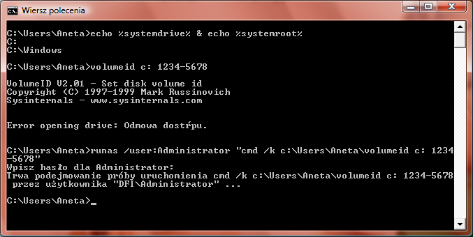 Jak zmienić ID hardware dysku i adres MAC na Windows 7 bez SMAC?