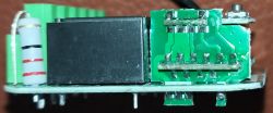 Wi-Fi+RF Curtain Controller PCB Close-up of the PCB board for a curtain control device.