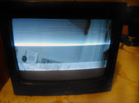 Monitor video Burle TC 1909X - poziome paski na ekranie CRT Monitor video Burle TC 1909X - poziome paski na ekranie CRT