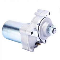 Rozrusznik elektryczny 12 V w metalowej obudowie.